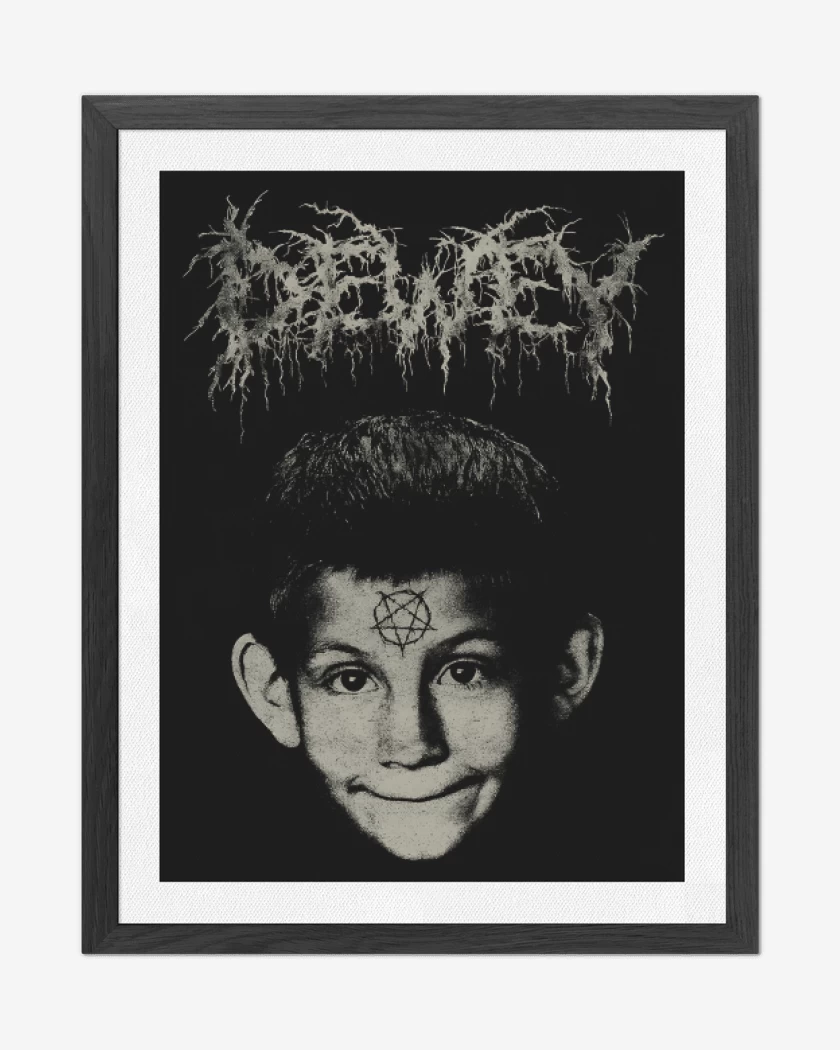 Cuadro decorativo Negro de Evil Dewey