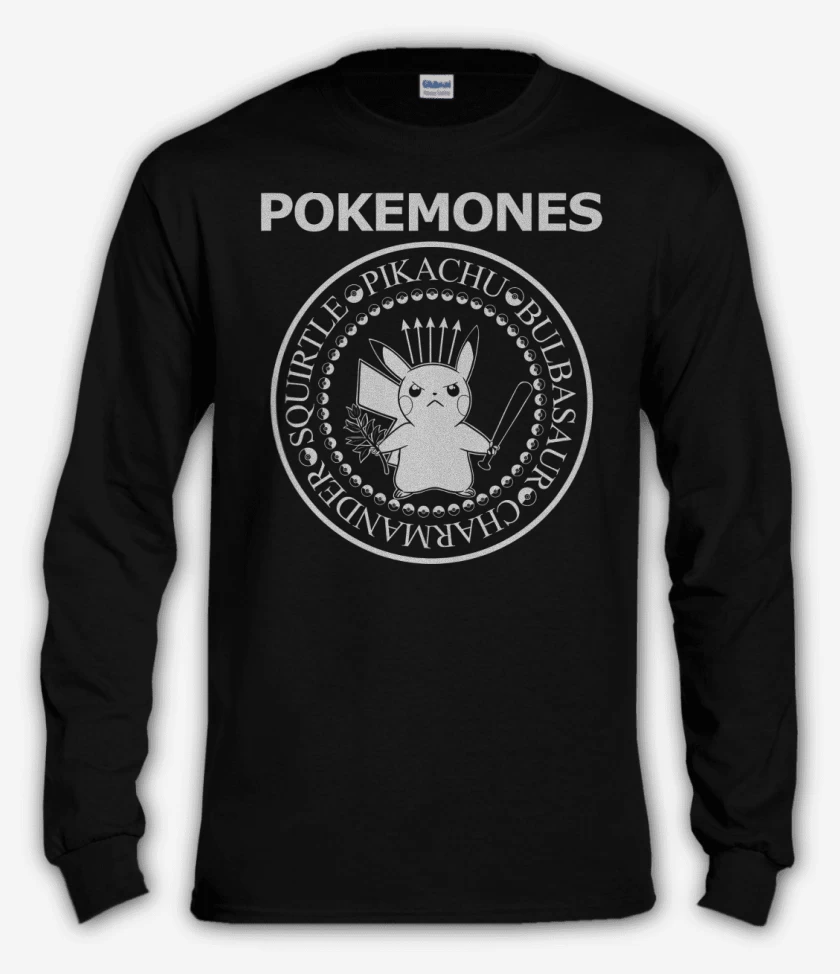 Polera manga larga Negro de P.O.K.E.M.O.N.E.S.