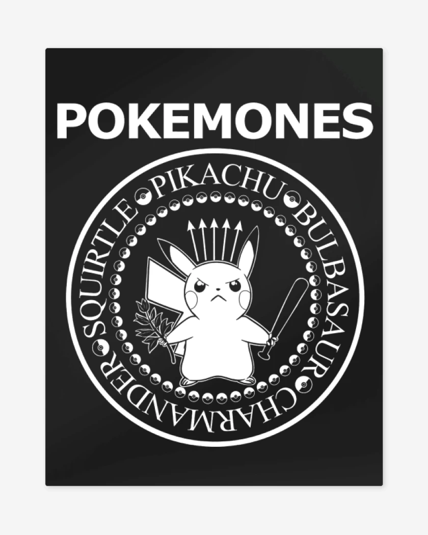 Print metalico P.O.K.E.M.O.N.E.S.