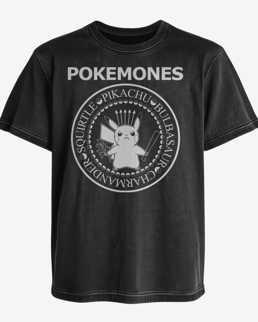 Polera desgastada P.O.K.E.M.O.N.E.S.