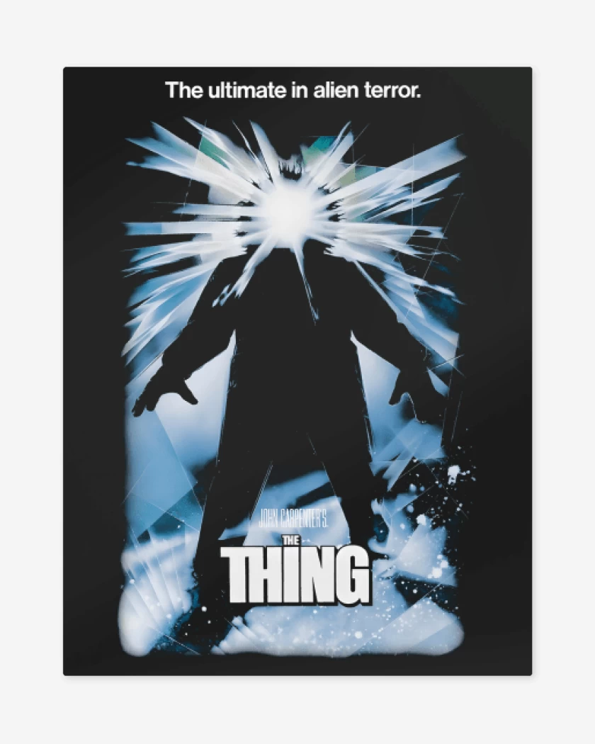 Print metalico Negro de John Carpenters The Thing