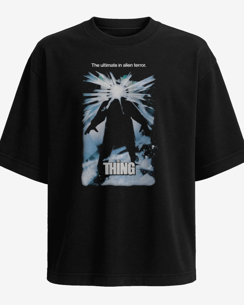 Polera Oversize Negro de John Carpenters The Thing