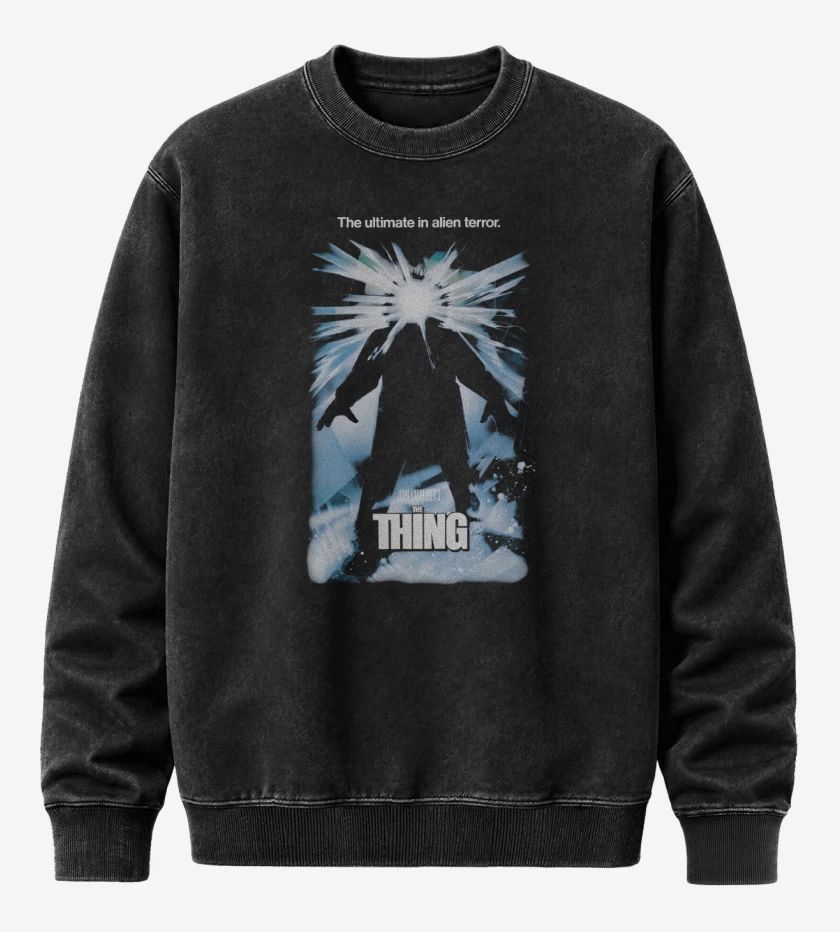 Poleron Polo Acid Wash Negro de John Carpenters The Thing