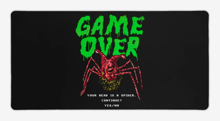 Mouse pad Gamer Negro de Spider Head