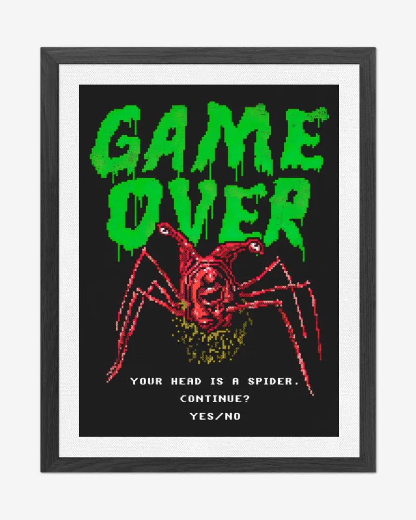 Cuadro decorativo Negro de Spider Head