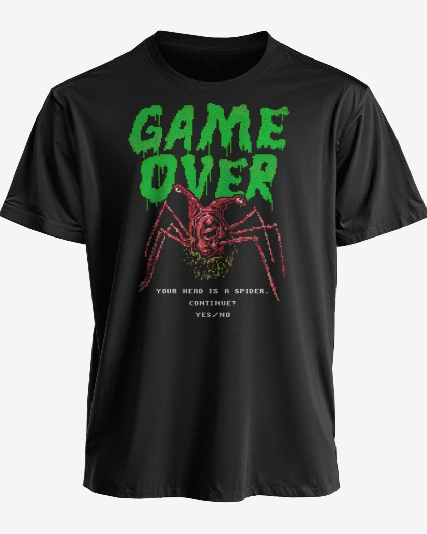 Polera premium Negro de Spider Head