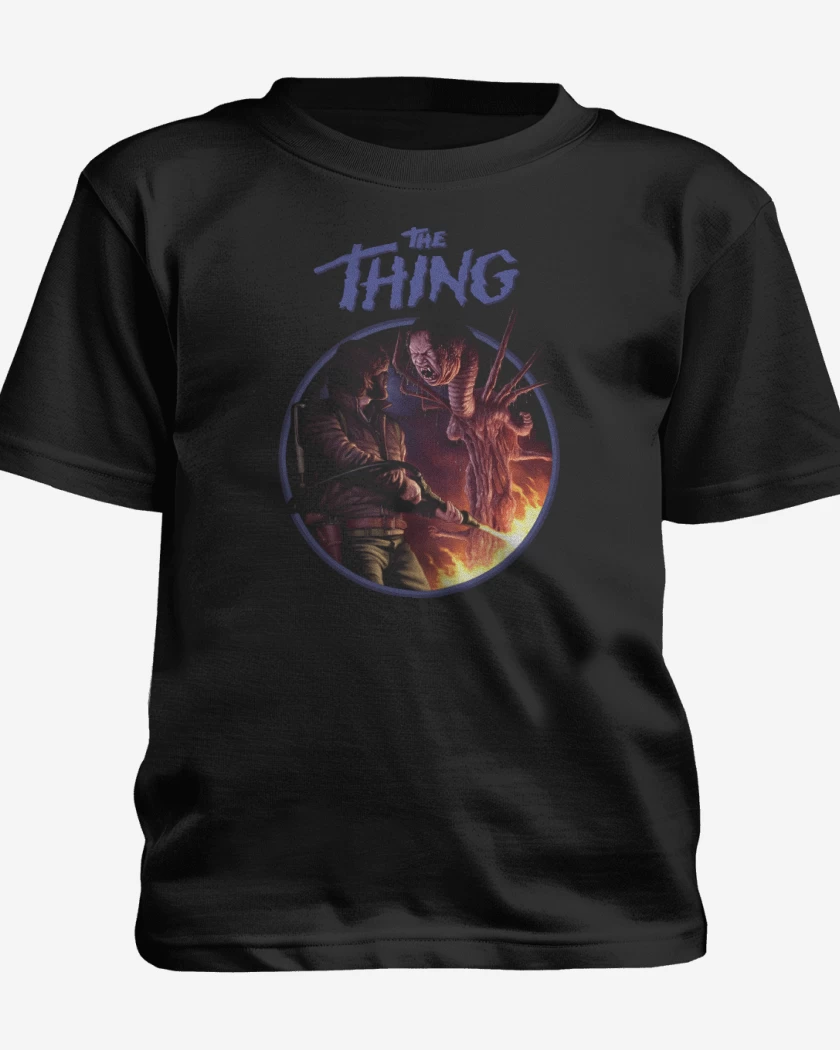 Polera de niño Negro de La Cosa 1982