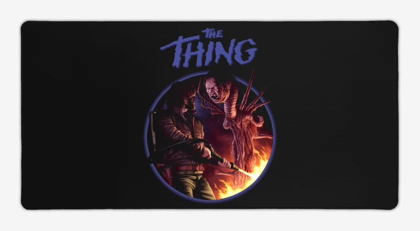 Mouse pad Gamer Negro de La Cosa 1982