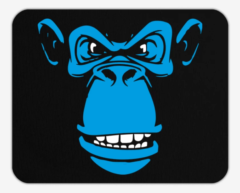 Mousepad Negro de Mono
