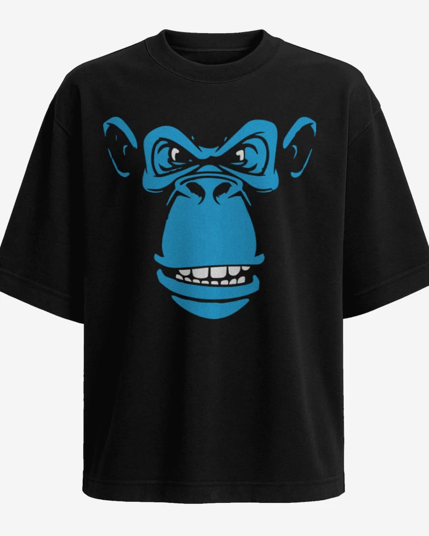 Polera Oversize Negro de Mono