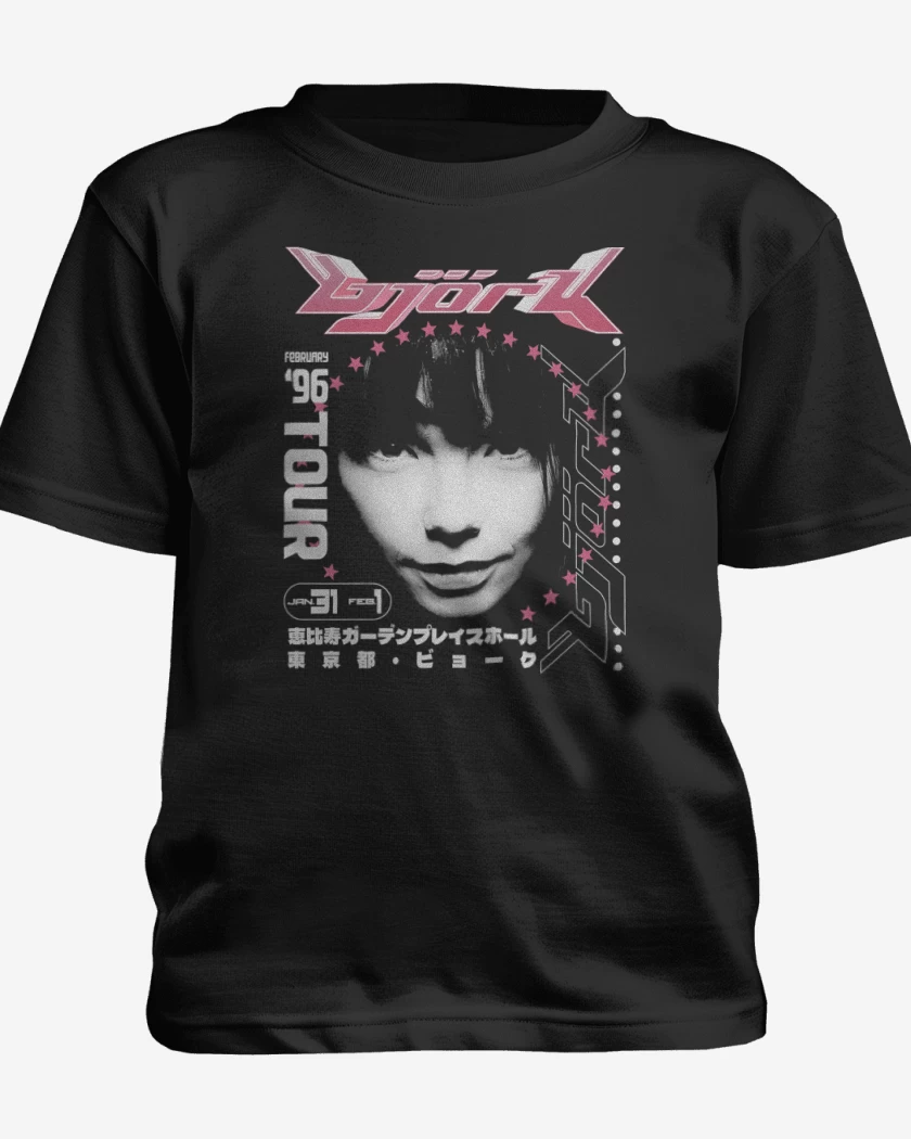 Polera de niño Negro de Bjork 96