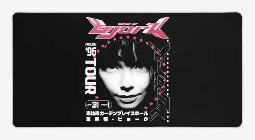 Mouse pad Gamer Negro de Bjork 96
