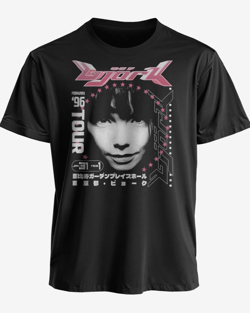 Polera premium Negro de Bjork 96