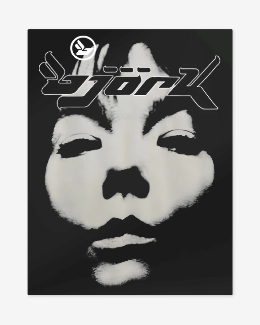 Print metalico Negro de Bjork II