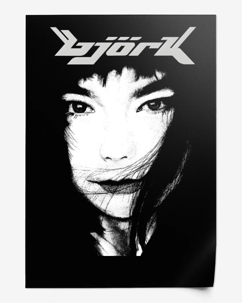 Print Negro de Bjork III