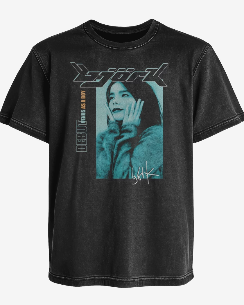 Polera desgastada Negro de Venus As A Boy