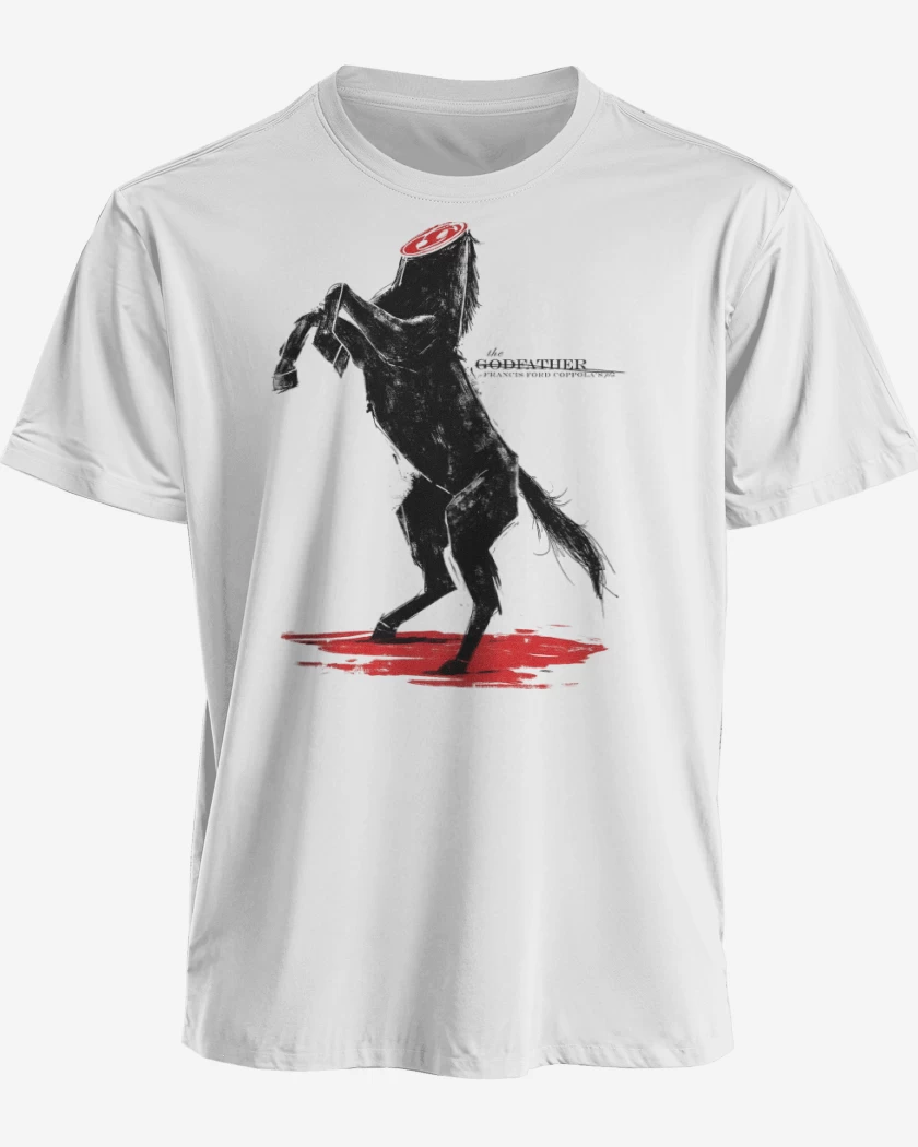 Polera premium Blanco de The Godfather Horse