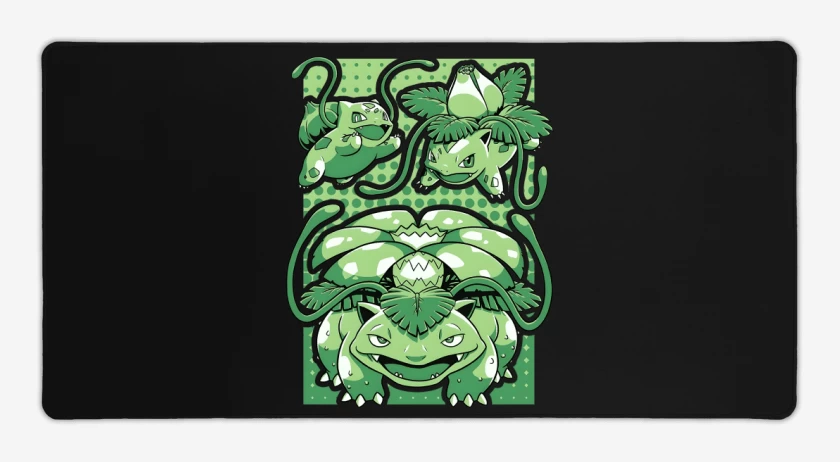 Mouse pad Gamer Negro de Saur Evolution
