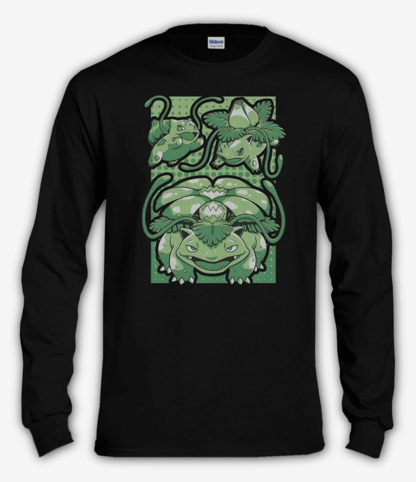 Polera manga larga Negro de Saur Evolution