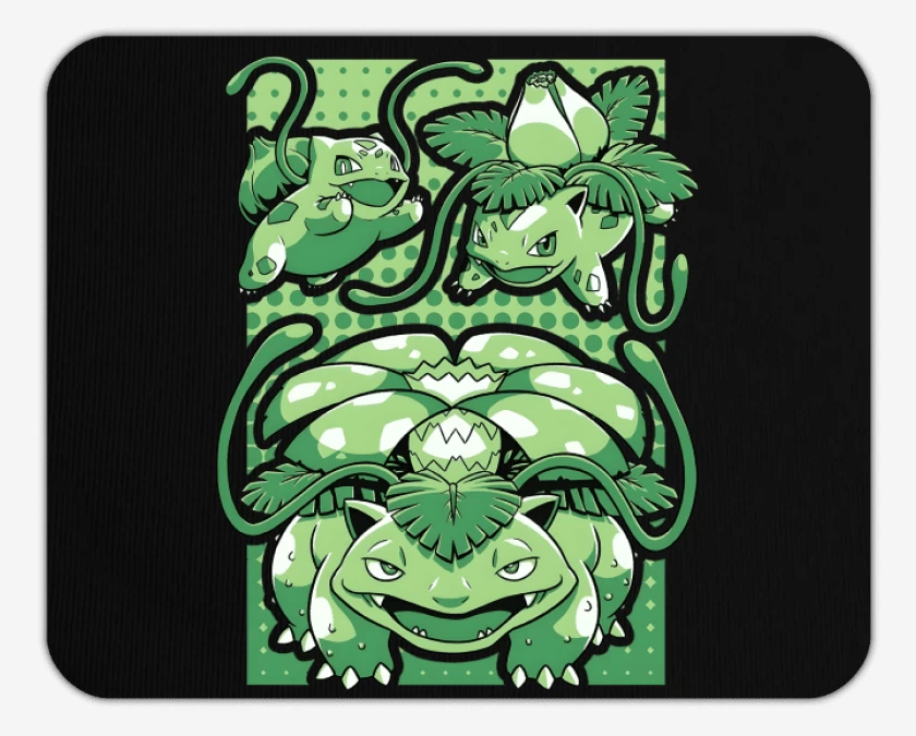 Mousepad Negro de Saur Evolution