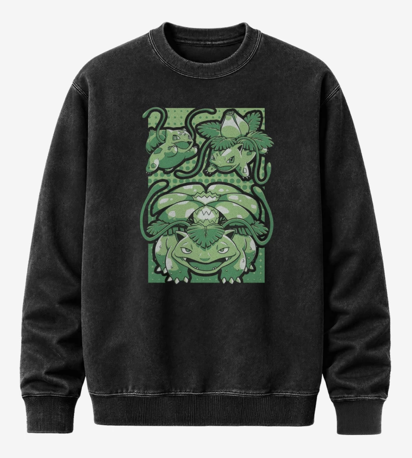 Poleron Polo Acid Wash Negro de Saur Evolution