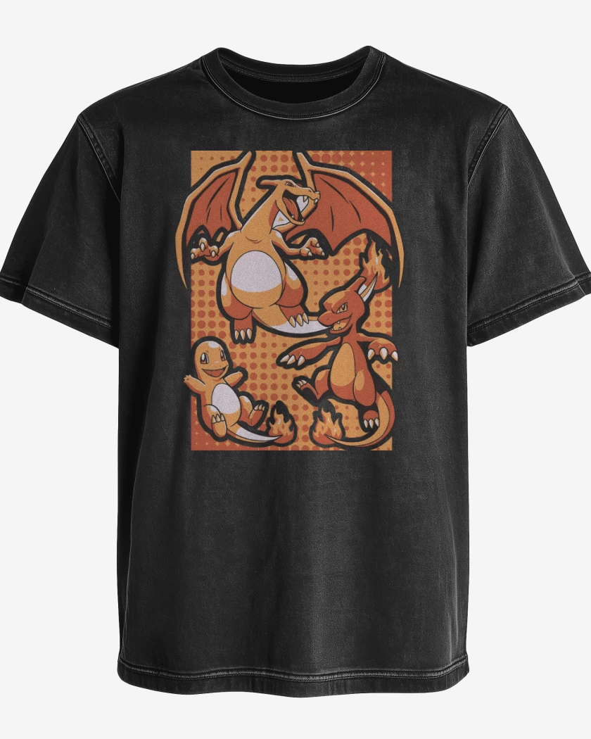 Polera desgastada Char Evolution