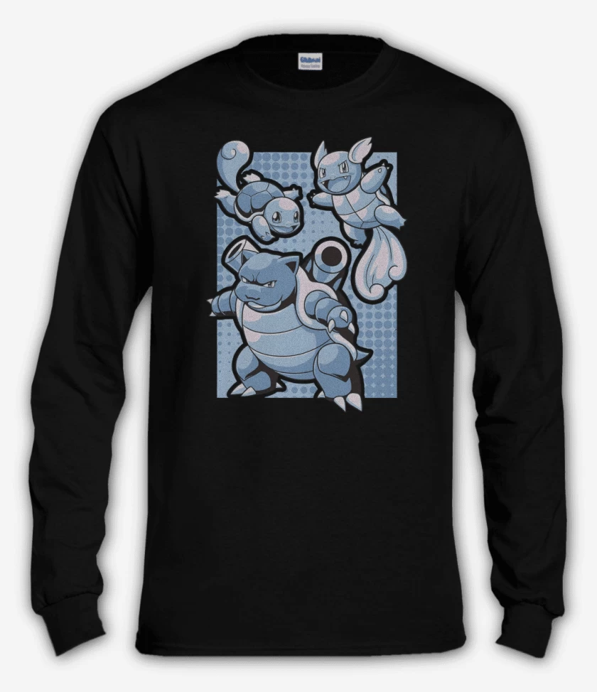Polera manga larga Negro de Tortle Evolution