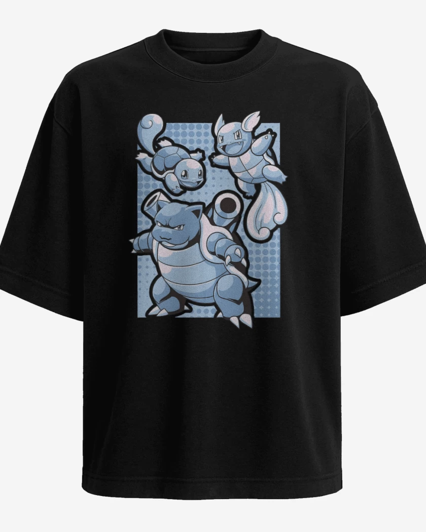 Polera Oversize Negro de Tortle Evolution