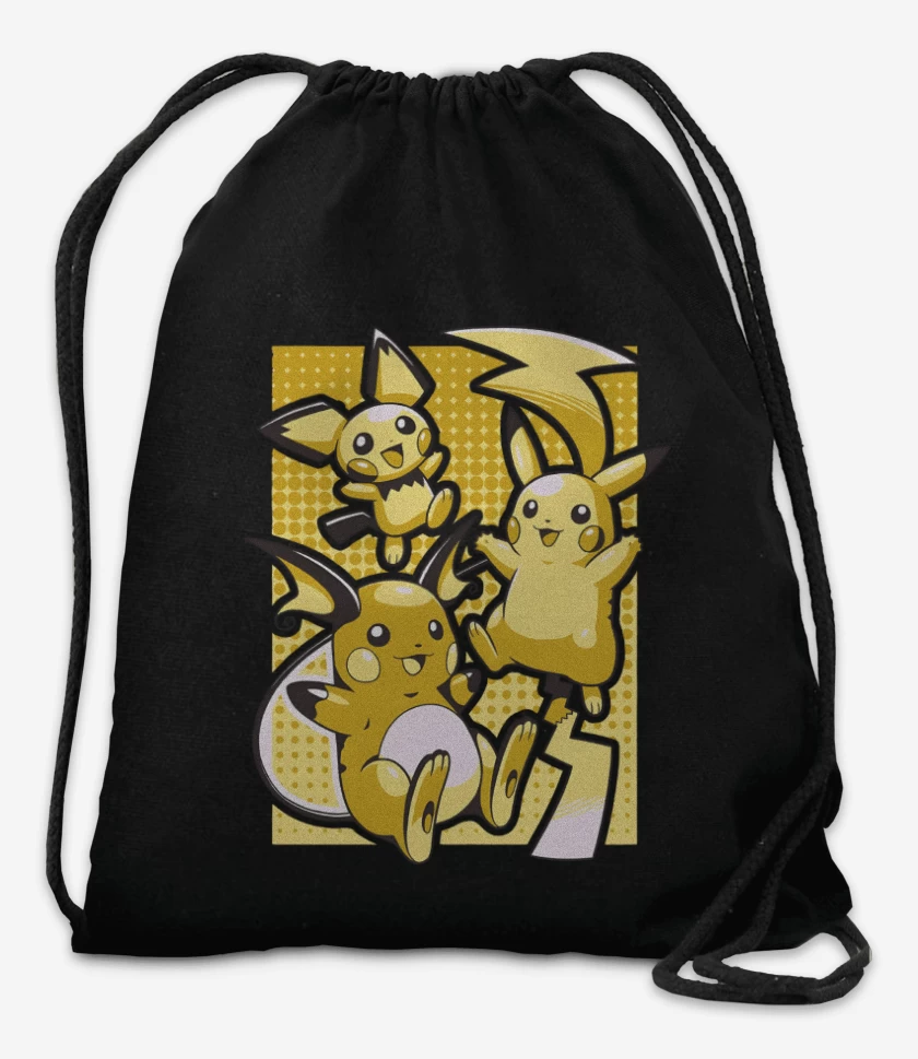 Mochila Negro de Pika Evolution