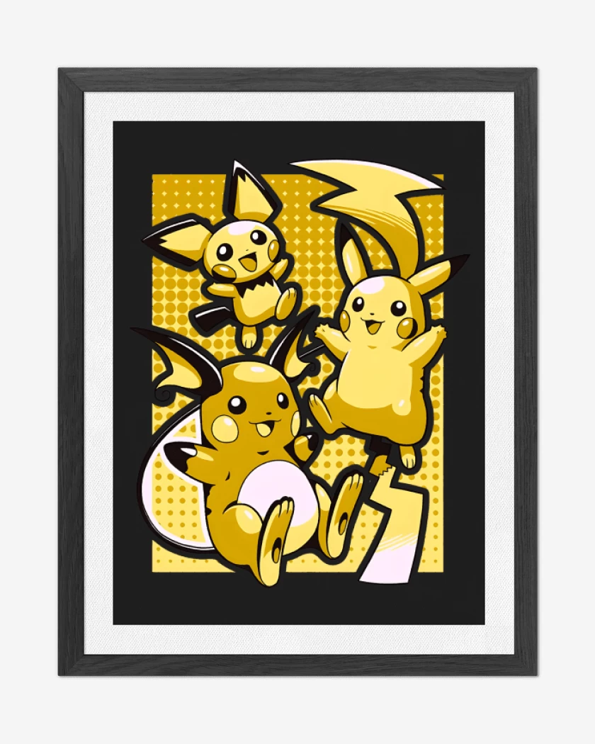Cuadro decorativo Pika Evolution