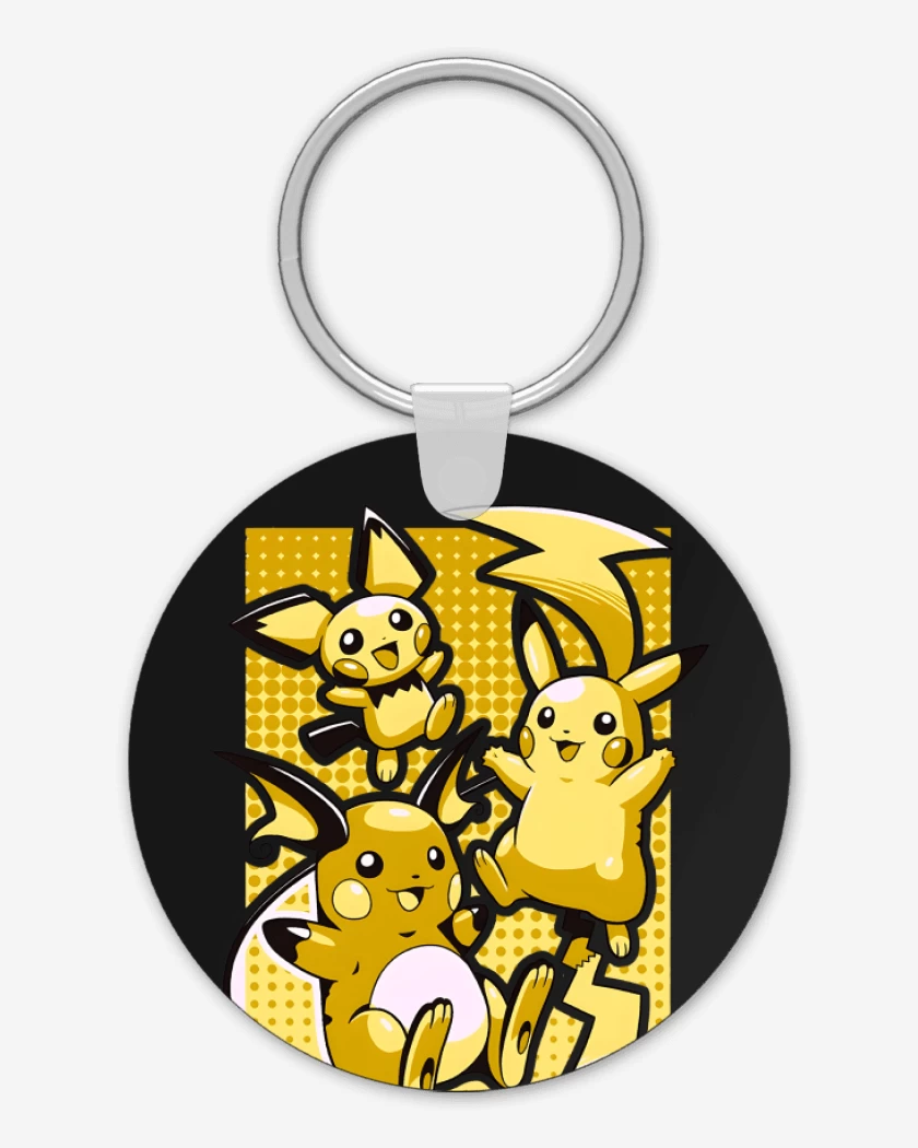 Llavero Negro de Pika Evolution