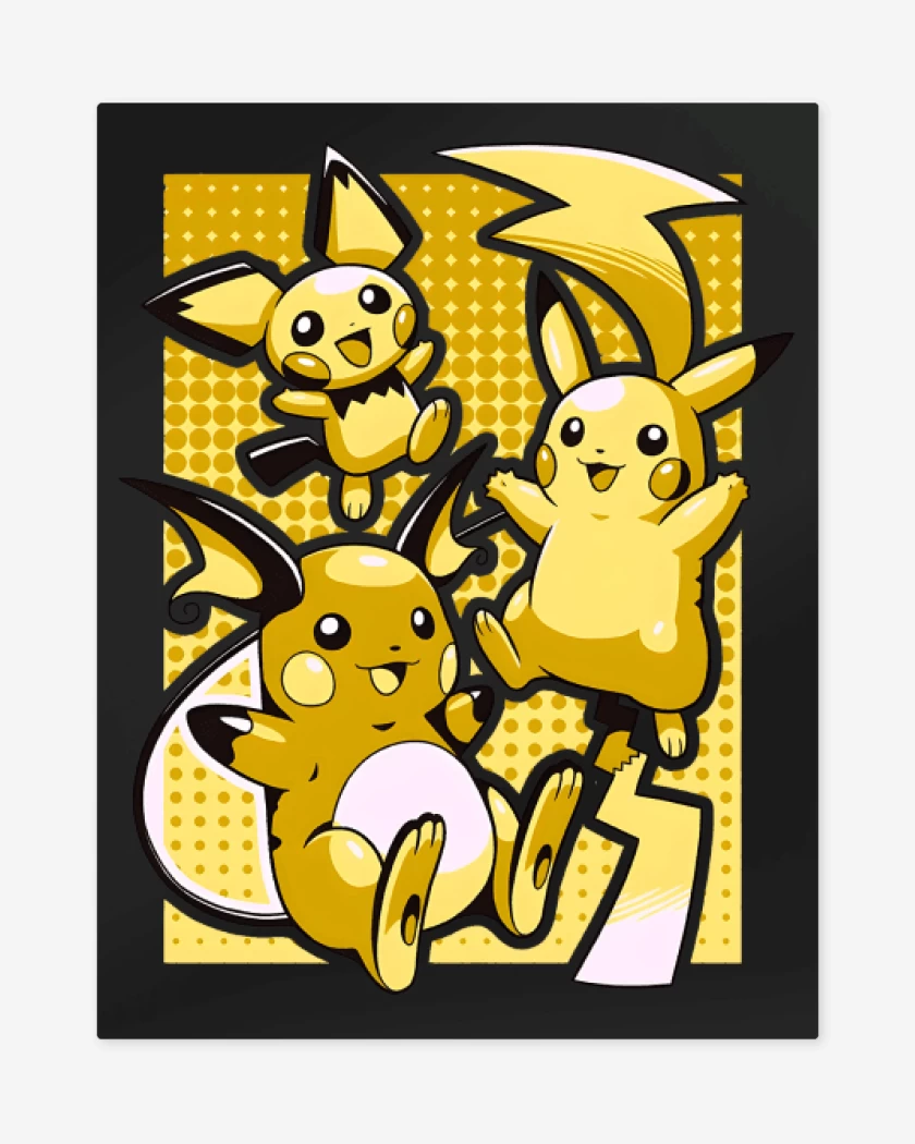 Print metalico Pika Evolution