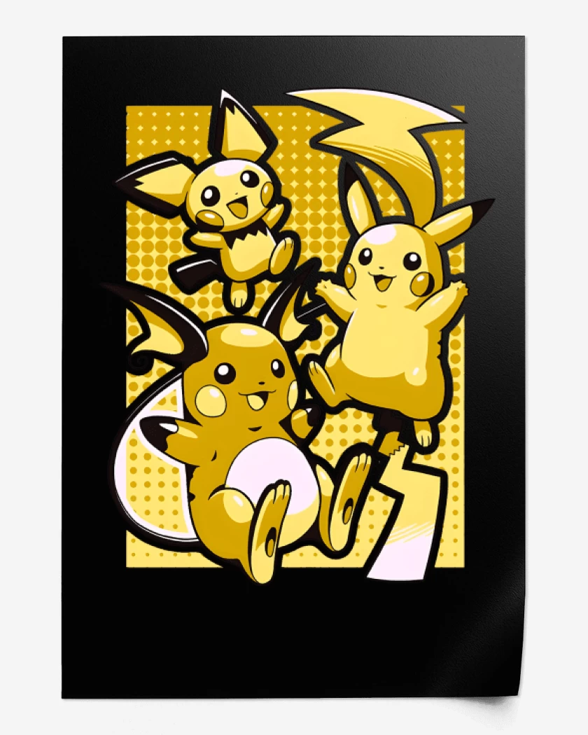 Print Negro de Pika Evolution