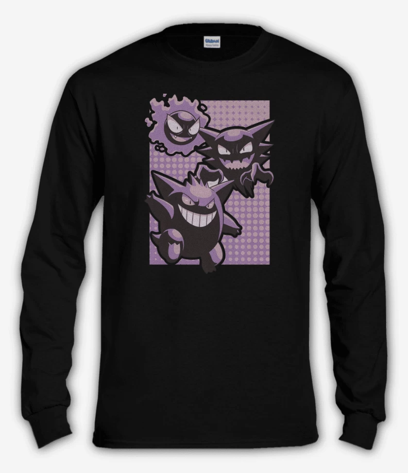 Polera manga larga Negro de Ghost Evolution