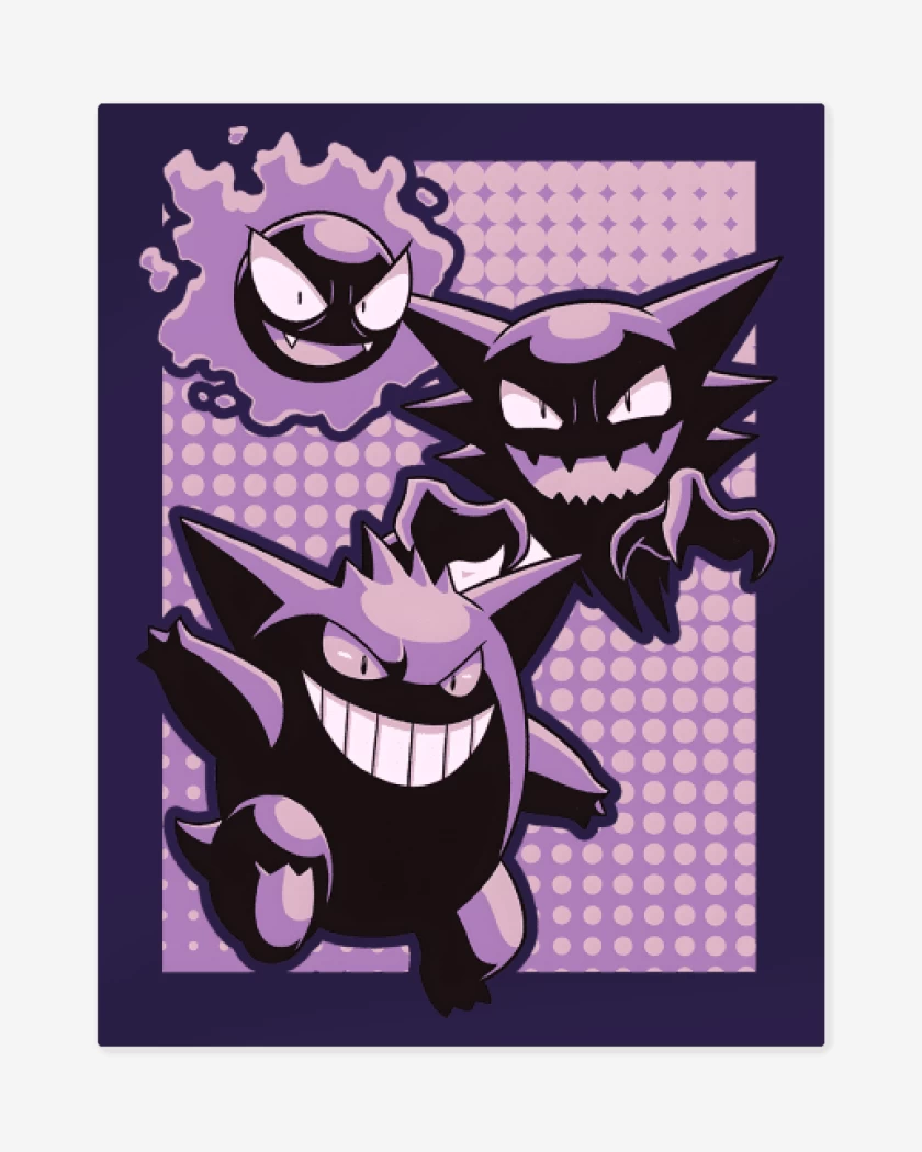 Print metalico Morado de Ghost Evolution