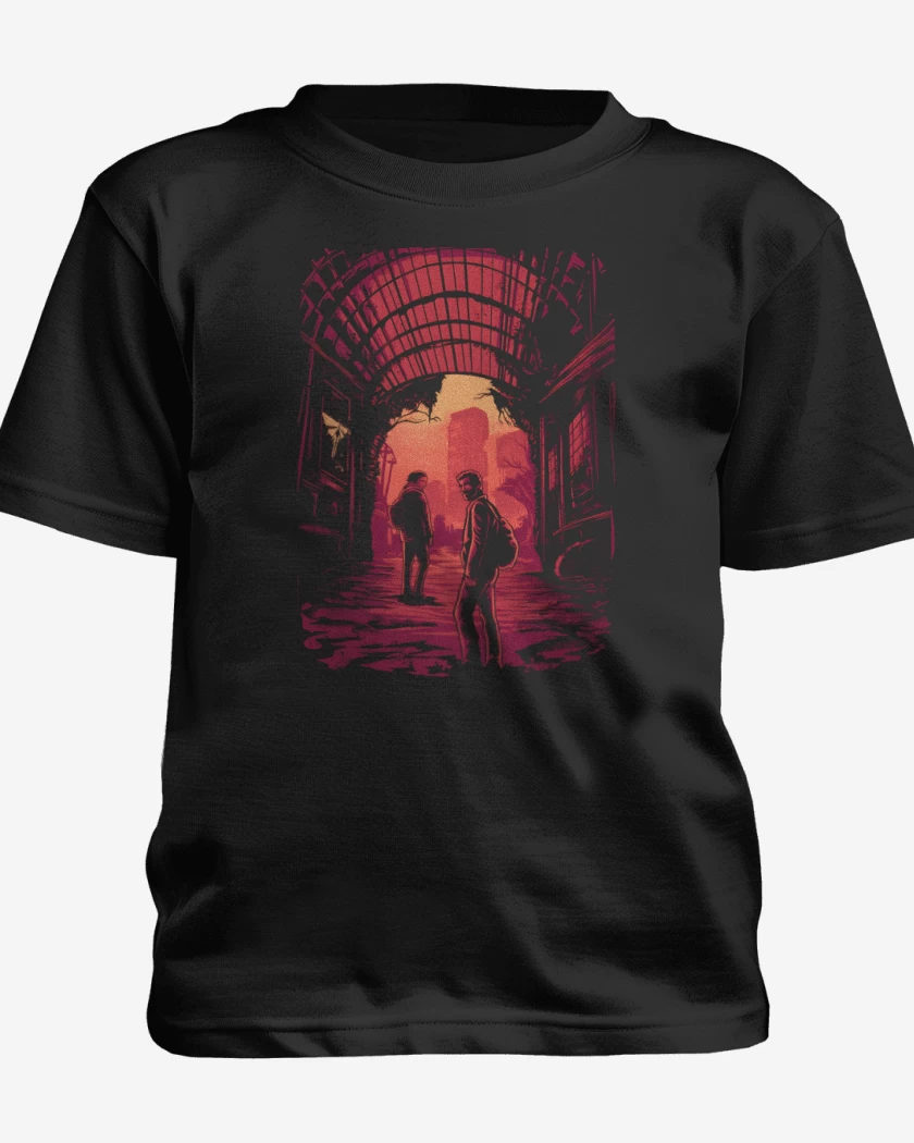 Polera de niño Negro de Sobreviviendo a las Luciernagas 