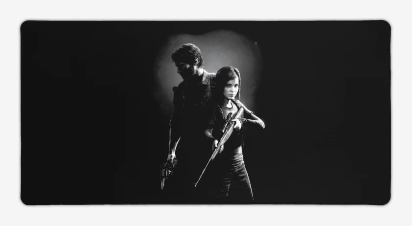 Mouse pad Gamer Negro de TLOU 
