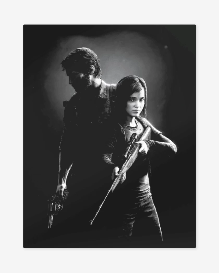 Print metalico Negro de TLOU 
