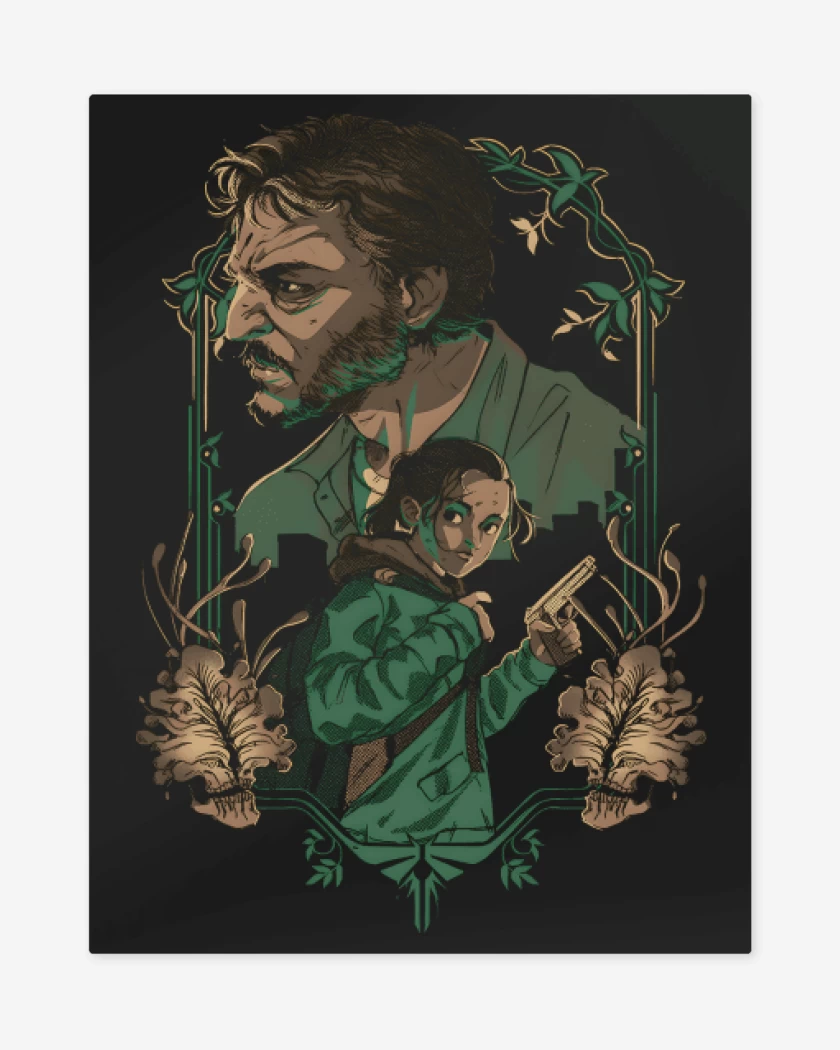 Print metalico Negro de TLOU Serie