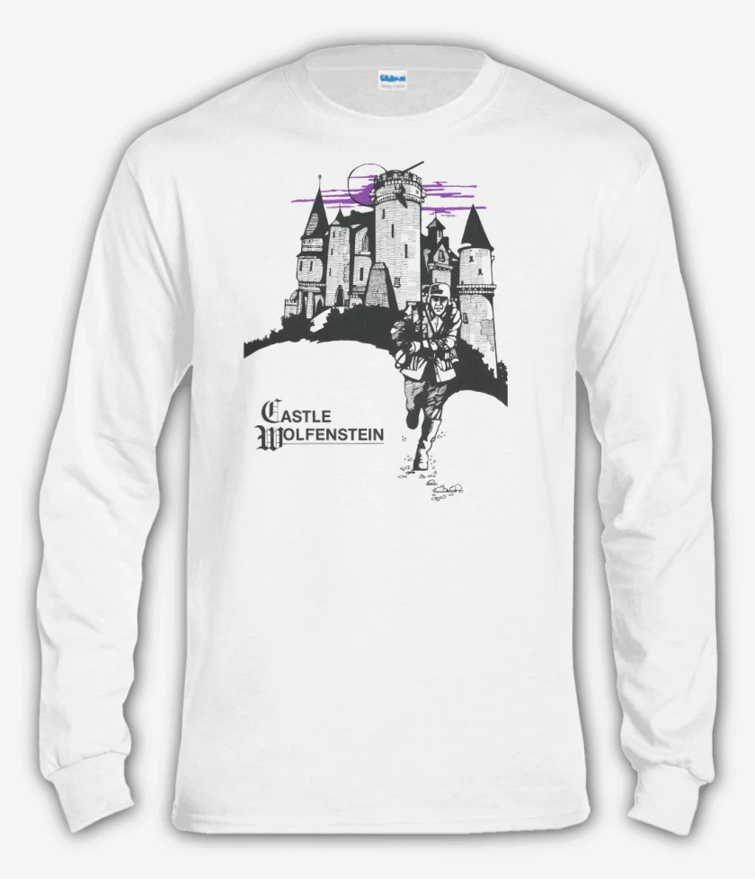 Polera manga larga Blanco de Castle Wolfenstein