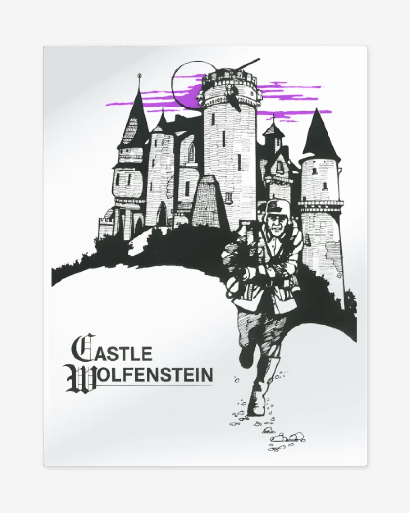 Print metalico Blanco de Castle Wolfenstein