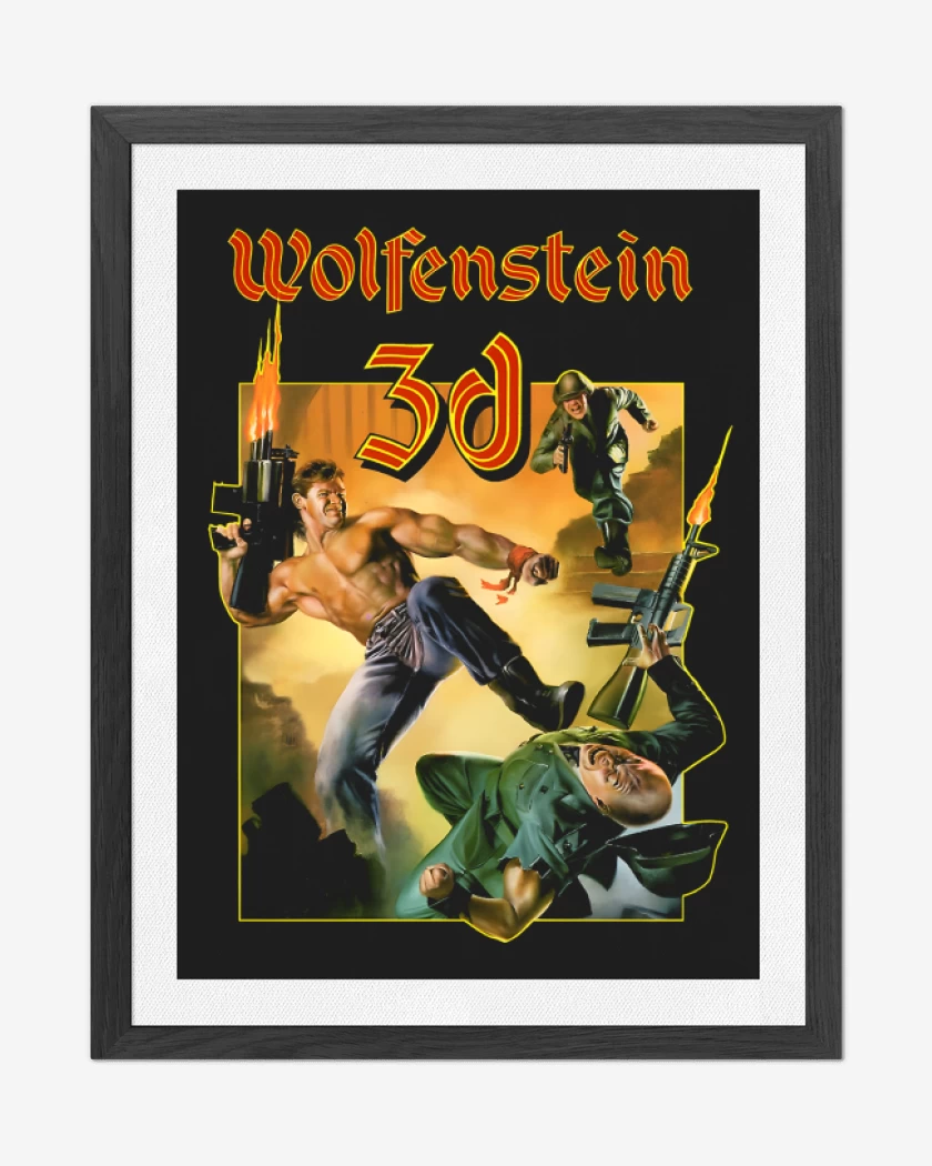 Cuadro decorativo Negro de Wolfenstein 3D