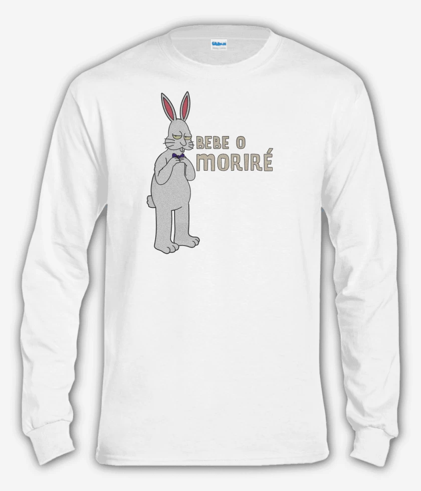 Polera manga larga Blanco de Bebe o moriré