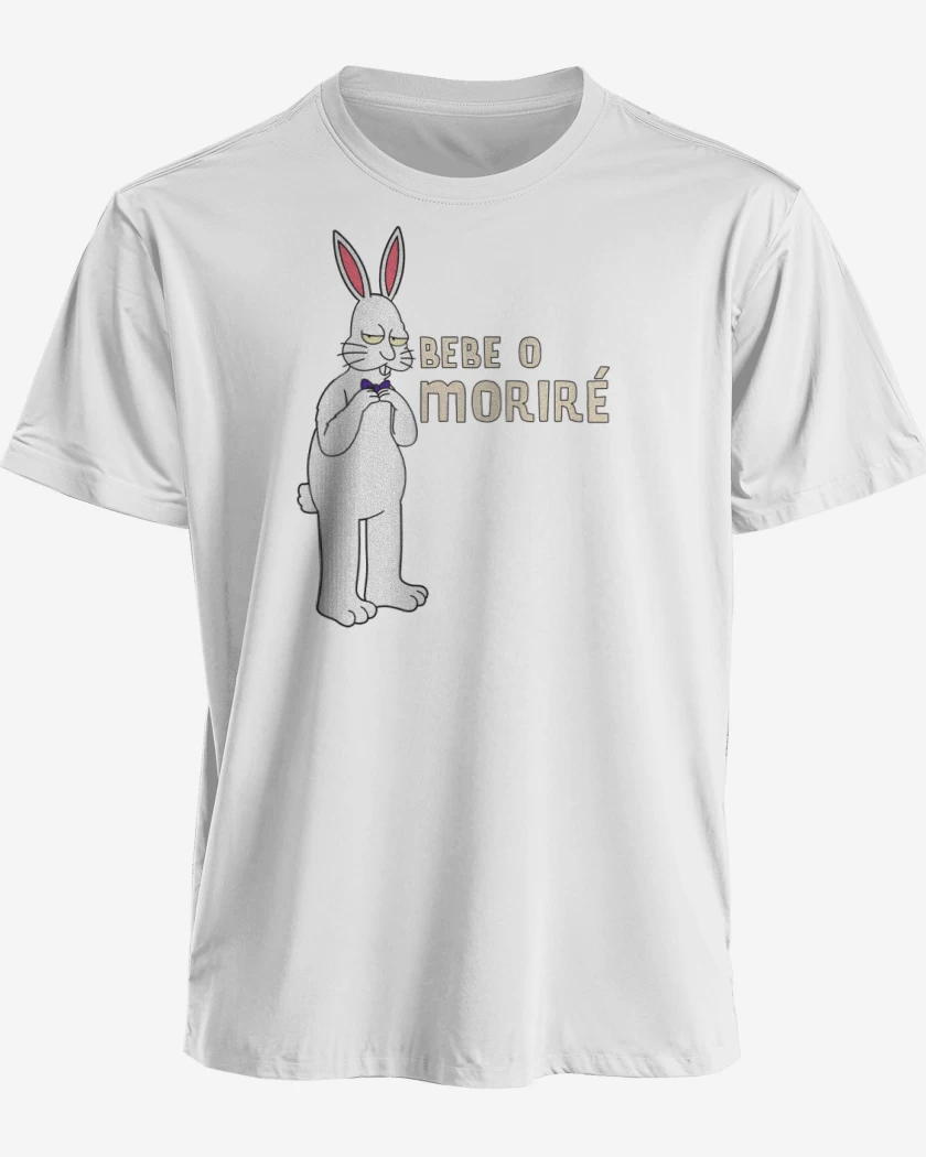Polera premium Blanco de Bebe o moriré