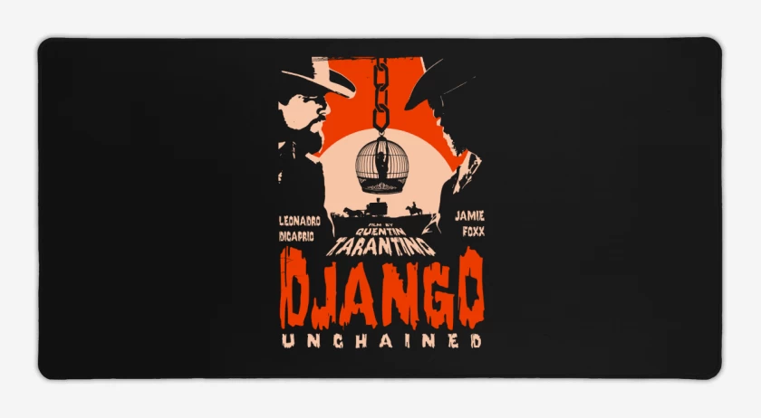 Mouse pad Gamer Negro de Django