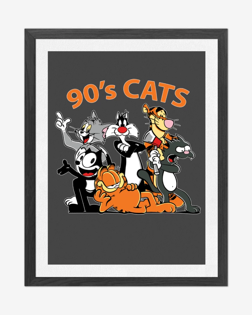 Cuadro decorativo Gatos de los 90s