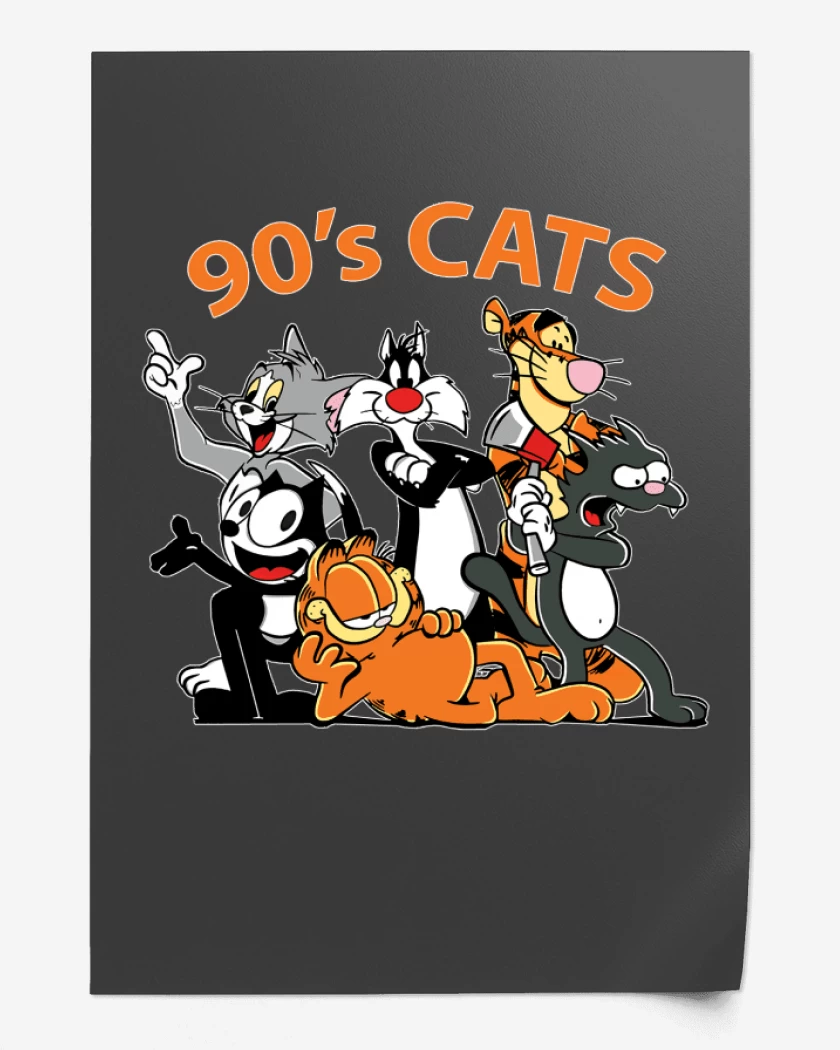 Print Gatos de los 90s