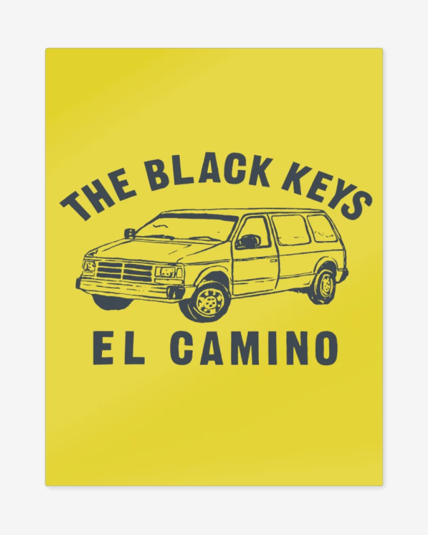 Print metalico Amarillo de El camino