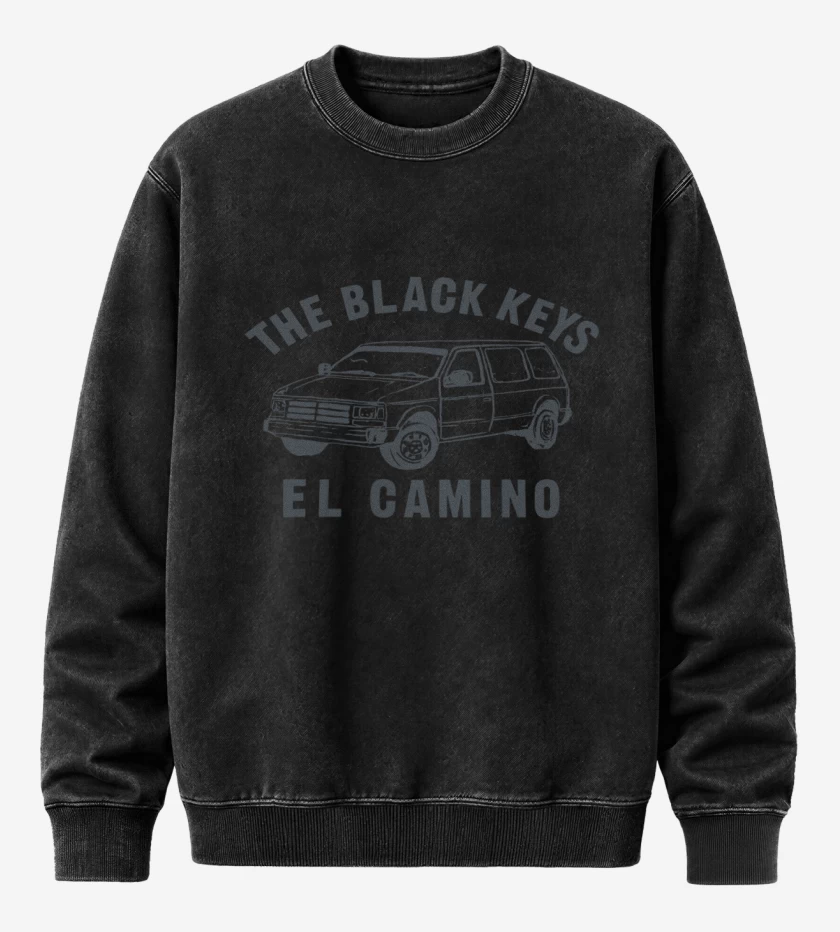 Poleron Polo Acid Wash Negro de El camino
