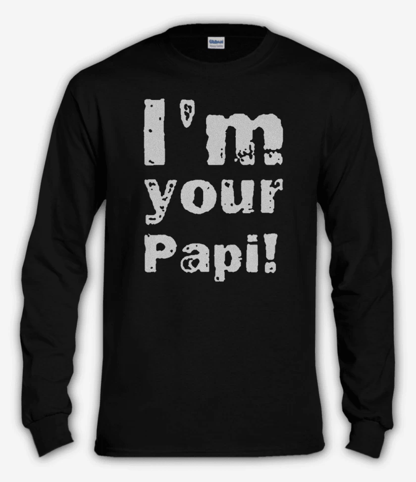 Polera manga larga Negro de Im your papi
